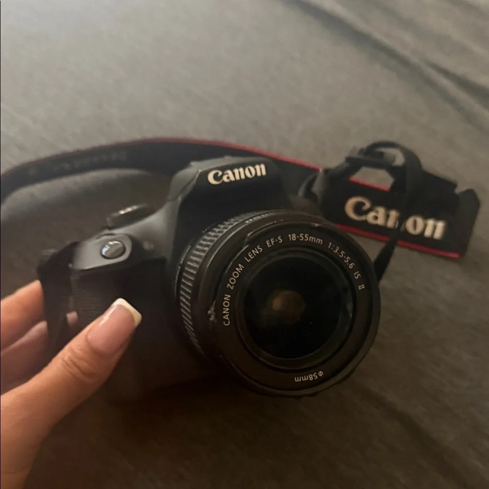 Canon Black Digital Camera with Strap